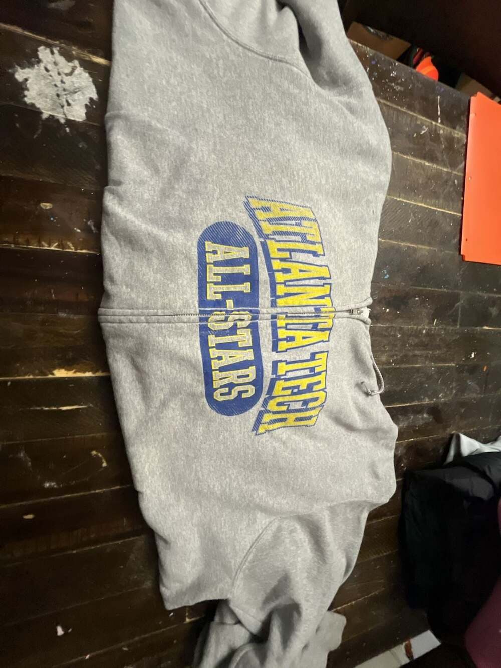 Champion Atlanta Tech All-Stars Full Zip Hoodie Size 2XL Gray